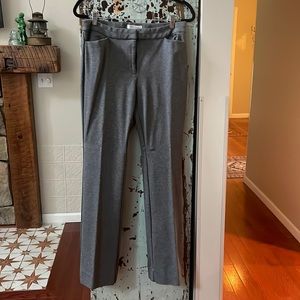White House Black Market grey straight leg dress pants size 10